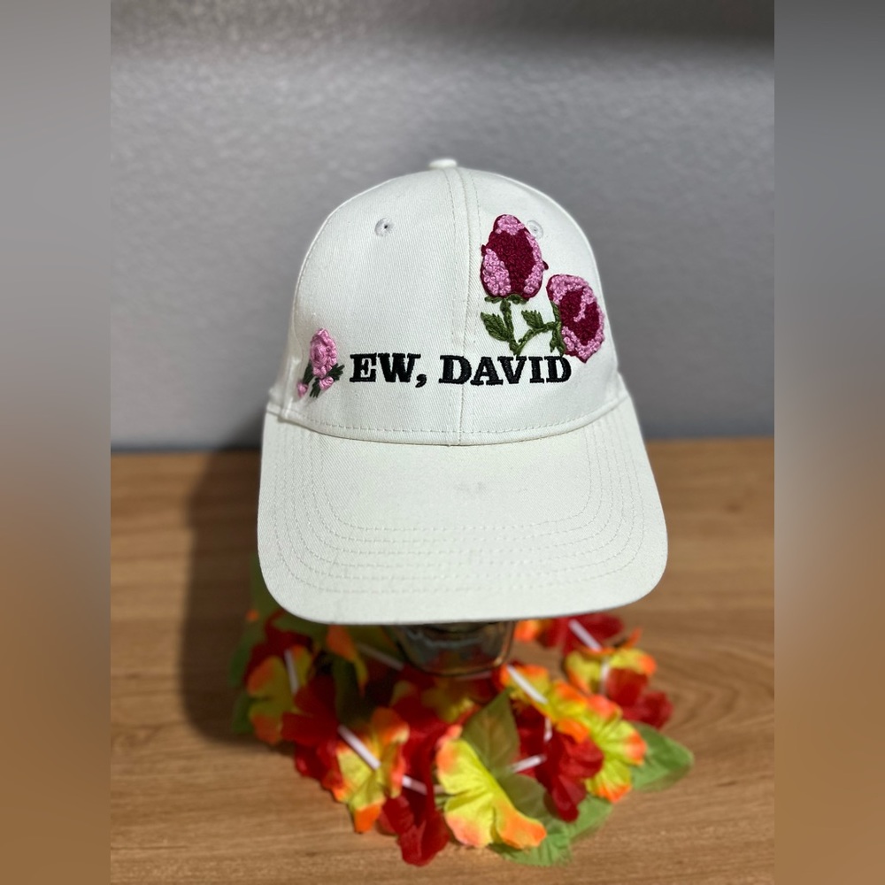 Hand Embroidered Schitts Creek “Ew, David” Hat
